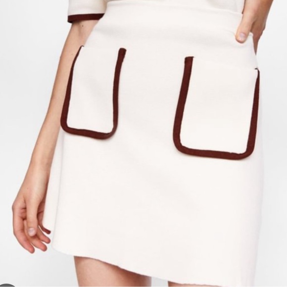 Zara Dresses & Skirts - White knit Zara skirt